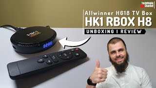 HK1 RBOX H8 Unboxing I Review I Android TV Play Store I Allwinner H618 I 4K YouTube I Gaming test [upl. by Killie868]