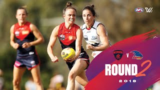 2018 AFLW R2  Demons crushing win over Crows [upl. by Soilisav714]