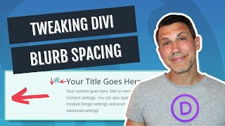 How To Change The Divi Blurb Spacing Between Icon And Text [upl. by Baniez]