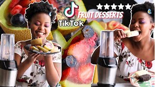 Testing Viral Tiktok Recipes Melon Jello and Chocolate fruitsicles [upl. by Ferriter692]