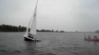 Capsizing Efsix sailboat up [upl. by Nena]