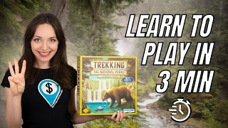 How To Play Trekking The National Parks Quick Board Game Rules [upl. by Yhtrod150]