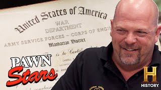 Pawn Stars Top 7 Super Secret Government Document Sales [upl. by Yllod]