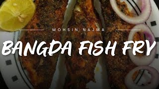 best Bangda fish fry 😋 homemade fish fry masala  Bangda fish masala fry recipe [upl. by Henke]