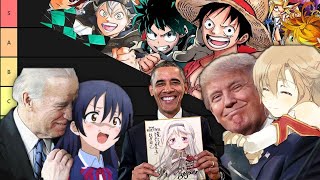 PRESIDENTS MAKE AN ANIME TIER LIST [upl. by Sidwohl]