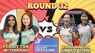 R32🇲🇾PEARLY TANM THINAAH 🆚️🇰🇷JEONG NA EUNKIM HYE JEONG😥‼️KESERASIAN HILANG DI AKHIR PERLAWANAN‼️ [upl. by Ariayek]