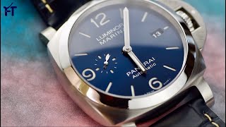 Panerai Luminor Marina PAM01313 Review A Stunning Blue Design [upl. by Chansoo]