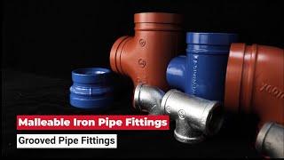 Malleable iron pipe fittings and grooved pipe fittings  Jianzhi [upl. by Anuahsal18]