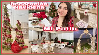 Decoración Navideña de mi patio🎄 Navidad 2023 palapa [upl. by Hamlen]