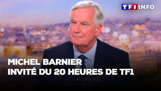 Le nouveau Premier ministre Michel Barnier invité du 20 heures de TF1 [upl. by Rukna793]