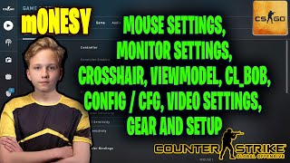 m0NESY CSGO Settings Monitor Settings Crosshair Viewmodel Gear and Settings [upl. by Ludwigg]