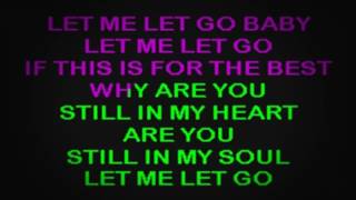 SC2208 06 Hill Faith Let Me Let Go karaoke [upl. by Lemal]