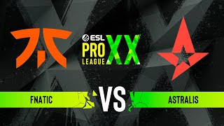 fnatic vs Astralis  ESL Pro League Season 20  Group C [upl. by Enovahs]