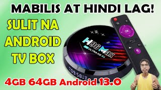 H96 MAX ANDROID TV BOX INSTALLATION  MURA AT MAGANDANG ANDROID TV BOX  H96 MAX RK3528 Smart tv box [upl. by Nelda]