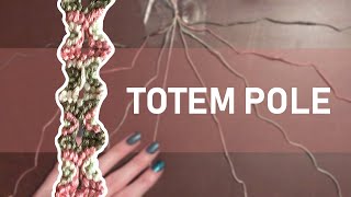 Totem Pole Friendship Bracelet Tutorial CC [upl. by Meedan]