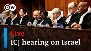 Live International Court of Justice ICJ public hearing on Israel  DW News [upl. by Essyle488]