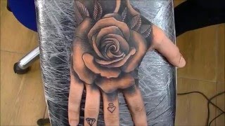 Rose tattoo  time lapse [upl. by Ahsiket]