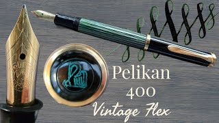 Pelikan 400 Vintage Old Style Flex Nib Fountain Pen [upl. by Anilas]