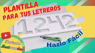 👨‍🎨DIY Plantilla de números como pintar un letrero🎨 [upl. by Ty520]