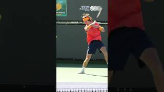 Andrey Rublev Forehand slowmotion shorts slowmotion [upl. by Aicnelav980]