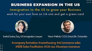 L1A Visa  Migrating to the US to Work for your own Company [upl. by Ymled]