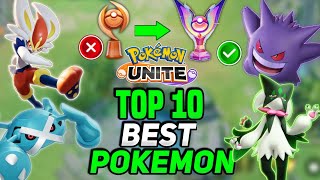 Top 10 Best Pokemon for solo Ranking in 2024  Reach Master Rank in 1 Day Pokemon unite [upl. by Airyt]