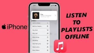 iPhone How To Download ALL Songs In a Playlist For Offline Listening On Apple Music [upl. by Lemaj]