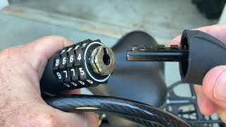 Onguard 6 Combination Bike Lock  Great For Fat Fingers [upl. by Alisun]