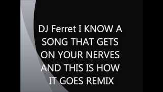 DJ Ferret i know a song that gets on everybodys nerves and it goes like this remix [upl. by Kendyl]