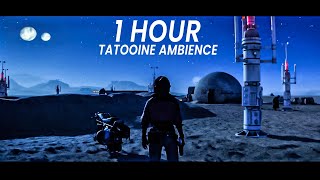 TATOOINE TIMELAPSE  1 Hour Star Wars Ambience   Sounds For Sleep Relax Study and ASMR [upl. by Lebaron]