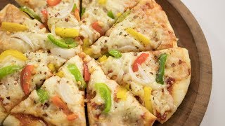 Microwave Pizza Recipe  Start to Finish Easy Veg Pizza Made in Microwave Oven [upl. by Pietro]