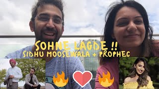 Sohne Lagde Reaction Video  Sidhu Moose Wala ft The PropheC  4am Reactions  Punjabis React [upl. by Ailegna]