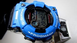 G Shock GWF1000 Frogman with blue custom bezel unboxing by TheDoktor210884 [upl. by Grazia]