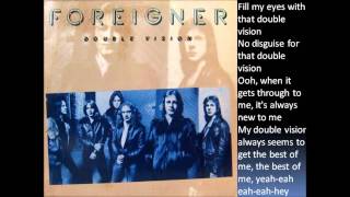 Foreigner  Double Vision lyrics HQ [upl. by Bobbe860]