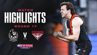 Collingwood v Essendon Highlights  Round 17 2024  AFL [upl. by Serdna]