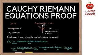 The Cauchy Riemann Equations with Proof  Complex Analysis 1 [upl. by Januarius904]