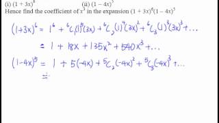 3 Binomial Theorem  Example 1  A basic binomial expansion question to get used to the formula [upl. by Eilak]