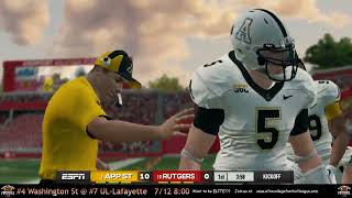 S9 W8 l 1 Appalachian St  10 Rutgers [upl. by Ettenoitna140]