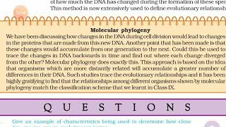 Molecular phylogeny chapter 7 class 10 science [upl. by Slen923]