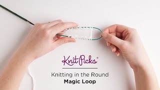 Knitting in the Round  Magic Loop How To [upl. by Hgielar]