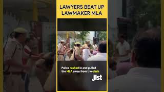 Lawyer Slaps BJP MLA in Lakhimpur  Jist [upl. by Airdnola]