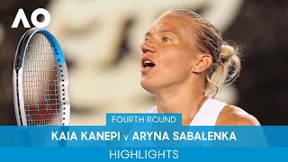 Kaia Kanepi v Aryna Sabalenka Highlights 4R  Australian Open 2022 [upl. by Eidahs]