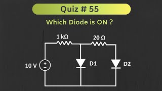 Diode Circuit Solved Problem  Quiz  55 [upl. by Jari]