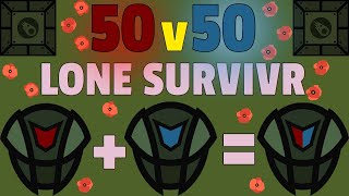 PLAYING AS LONE SURVIVR IN 50v50 PRO GAMEPLAY  survivio [upl. by Resay659]