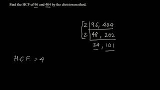 Find HCF by Euclidean division algorithm [upl. by Ardys]