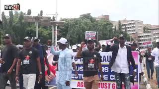 Heavy Protest Hits Abuja as Group Condemn GTBanks Alleged Financial Fraud on Customers Investors [upl. by Sola533]