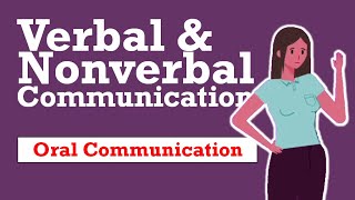 Verbal and Nonverbal Communication  Oral Communication [upl. by Thamos]