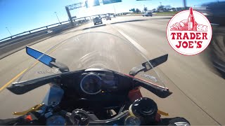 “CRUISING” to TRADER JOES with a SKETCHY FRONT TIRE4K PURE SOUND [upl. by Caassi]