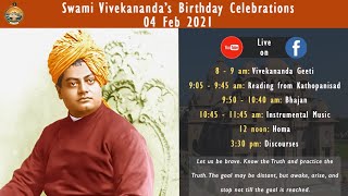 Swami Vivekanandas Birthday Celebrations  4 Feb 2021  Belur Math [upl. by Larual]