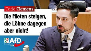 Die Mieten steigen die Löhne aber nicht – Carlo Clemens AfD [upl. by Nroht665]